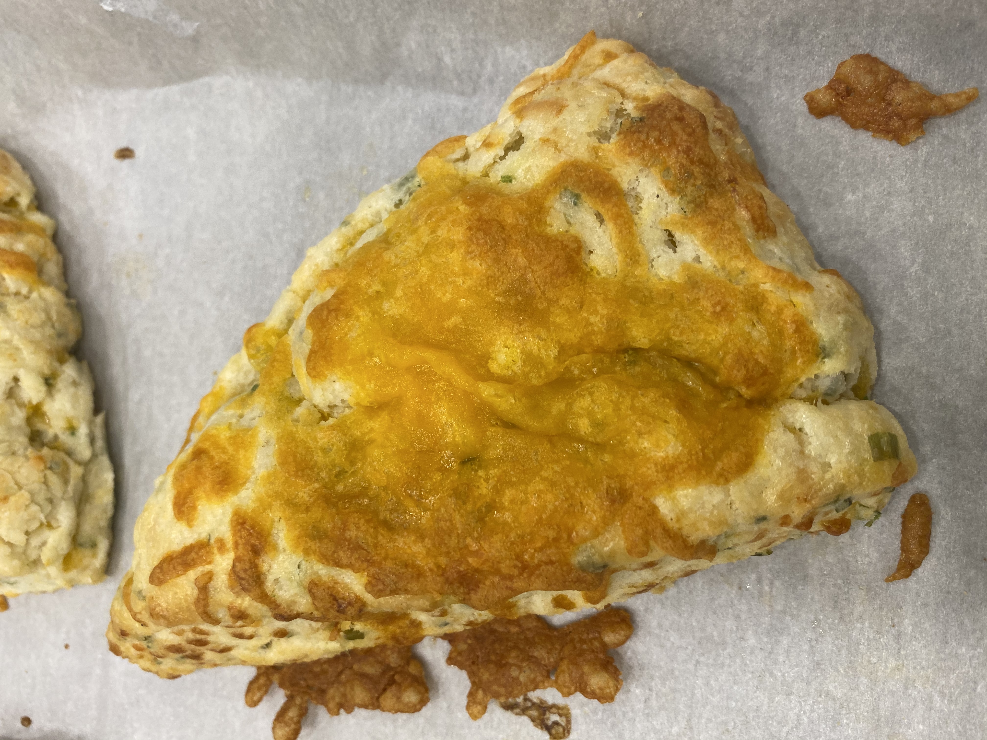 Order Cheese and chive scone food online from Lulu Coffee store, Tulsa on bringmethat.com