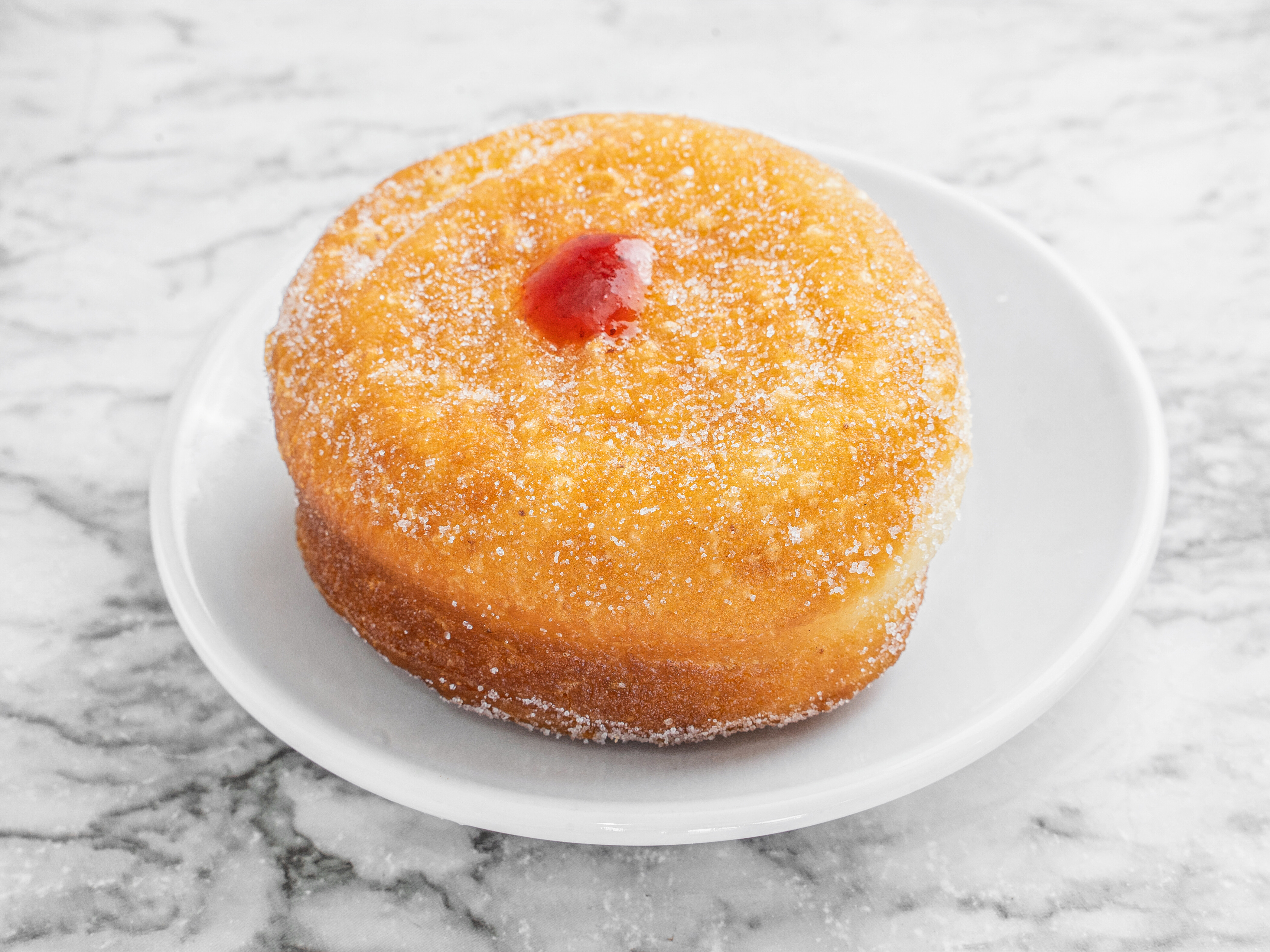 Order Strawberry Jelly Filled Donut food online from Sugar Donuts store, Charlotte on bringmethat.com