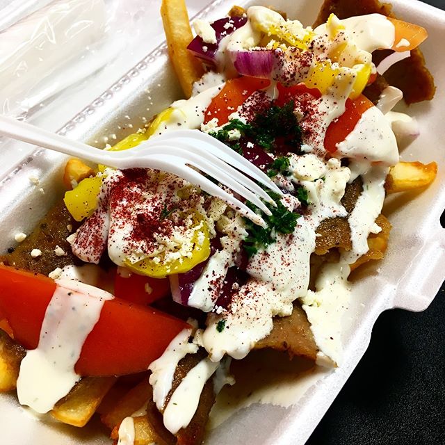 Order Loaded Fries with Gyro food online from Moe Gyro store, Hurst on bringmethat.com