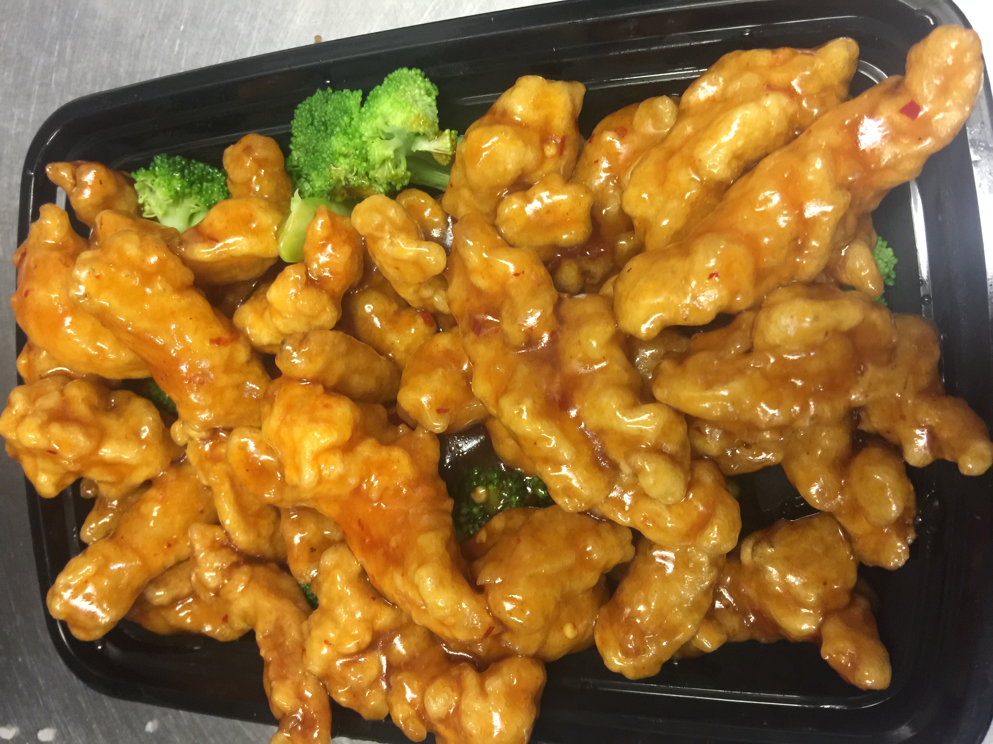 Order Orange Chicken food online from New China Cafe store, Moline on bringmethat.com