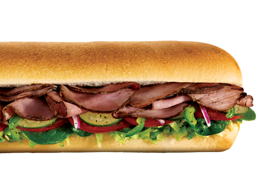 Order Roast Beef Sandwich food online from SUBWAY® store, Hercules on bringmethat.com