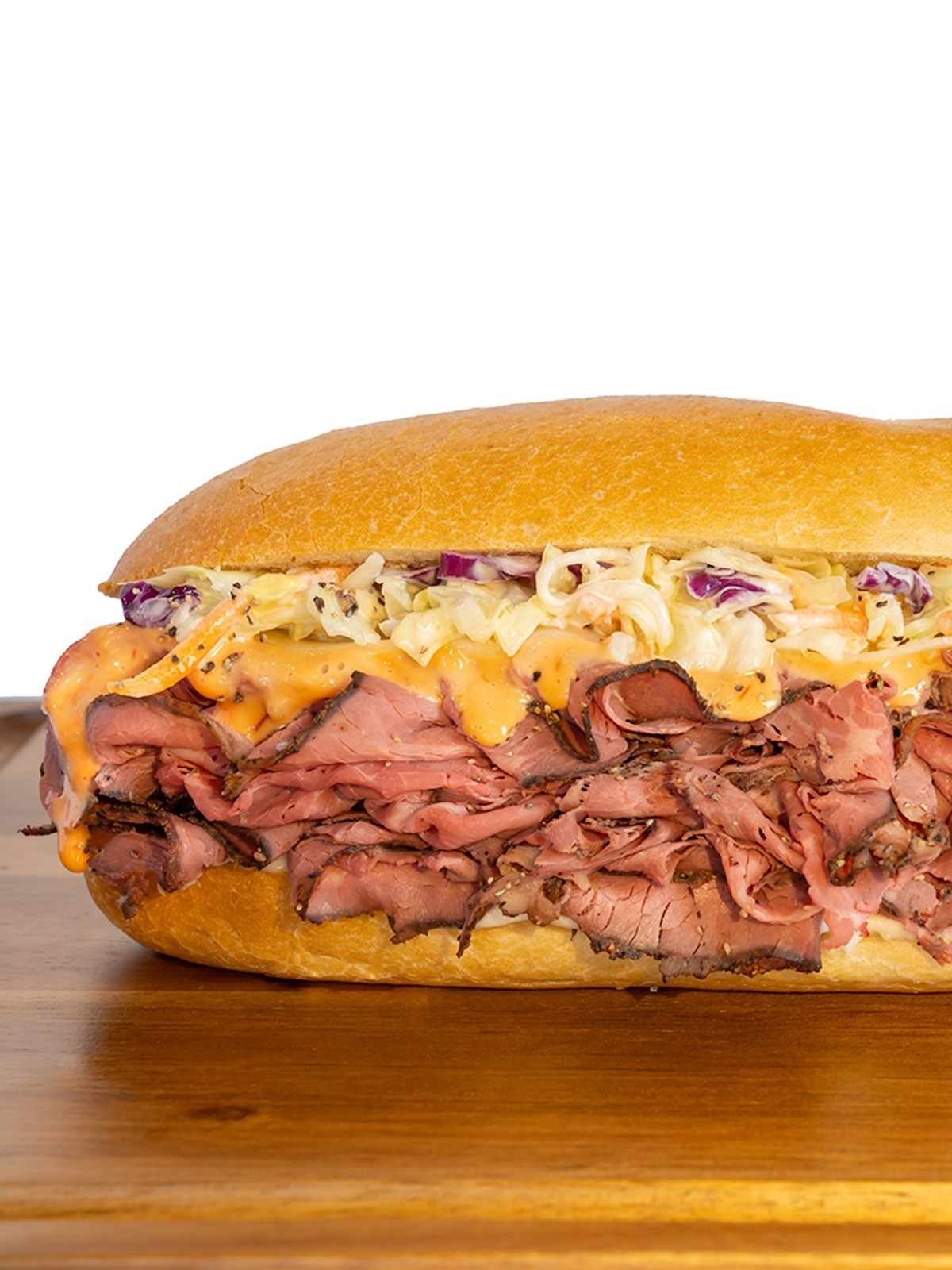 Order American Wagyu Slaw Be Jo 8" food online from Capriotti's Sandwich Shop store, Chicago on bringmethat.com