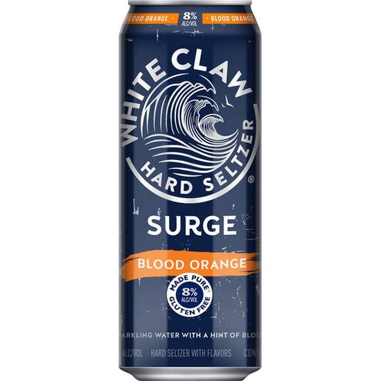 Order White Claw Hard Seltzer Surge Blood Orange food online from Red Roof Market store, Lafollette on bringmethat.com