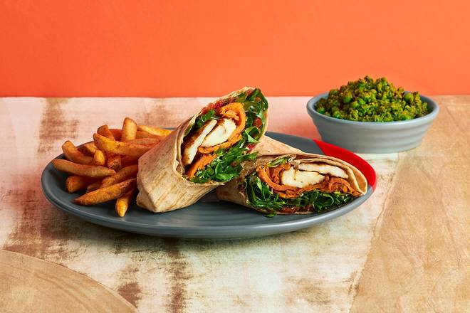 Order Sweet Potato Halloumi Wrap food online from Nan's store, Chicago on bringmethat.com