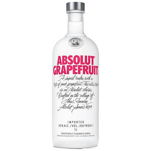 Order Absolut Grapefruit Vodka (50 ML) 124133 food online from BevMo! store, Paso Robles on bringmethat.com