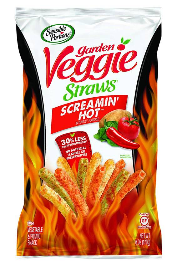 Order Senisble Portions Veggie Straws Screamin' Hot (6 oz) food online from Rite Aid store, Yamhill County on bringmethat.com