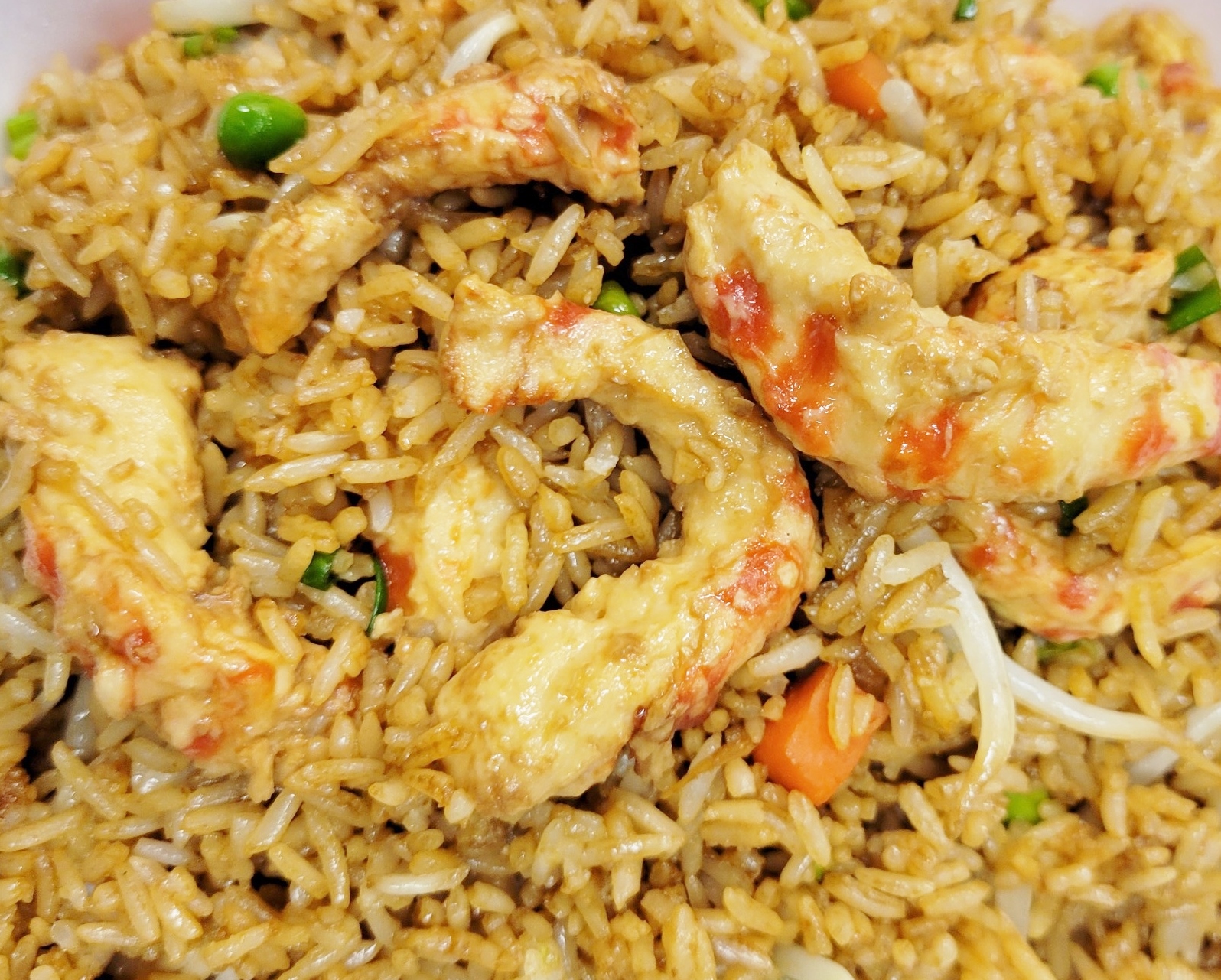 Order V16. Vegan Shrimp Fried Rice food online from Chef Ming store, Beverly Hills on bringmethat.com