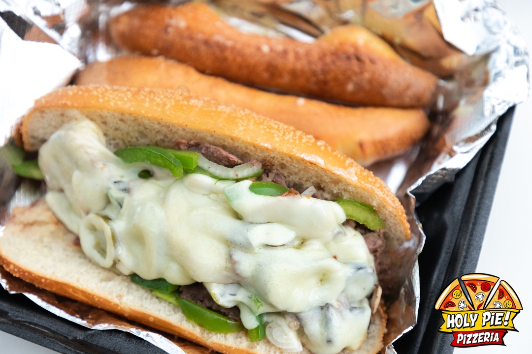 Order Philly CheeseSteak 3PO food online from Holy Pie Pizzeria store, Garden City on bringmethat.com