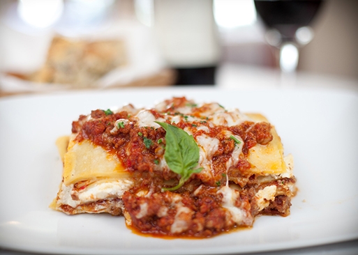 Order Lasagna Bolognese food online from Louise's Trattoria store, Los Angeles on bringmethat.com