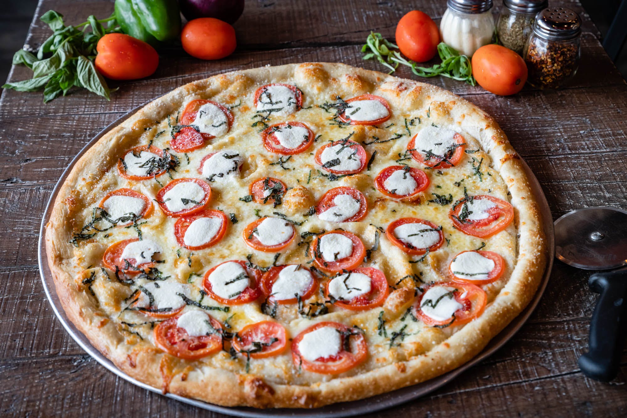 Order Margherita Pizza - Small 12'' food online from Piu Bello store, Atlanta on bringmethat.com