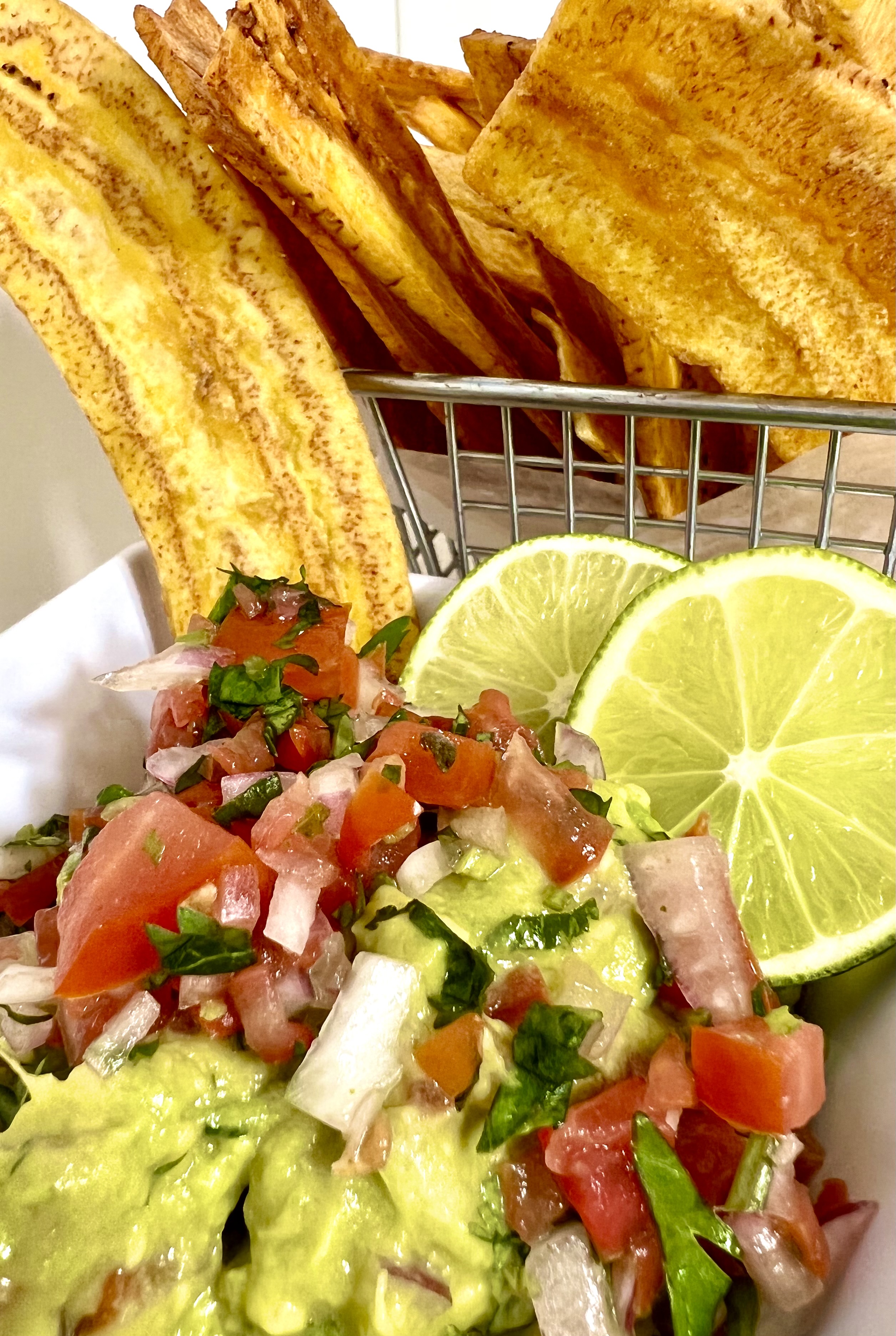Order Guacamole with Tortilla Chips food online from Mambo Empanadas store, Rutherford on bringmethat.com