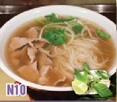 Order N10. Pho with Round Eye Steak food online from Zen Noodles store, Naperville on bringmethat.com