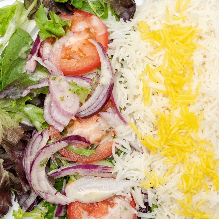 Order Chicken - Half Rice Half Salad food online from Sheesh Grill store, Falls Church on bringmethat.com