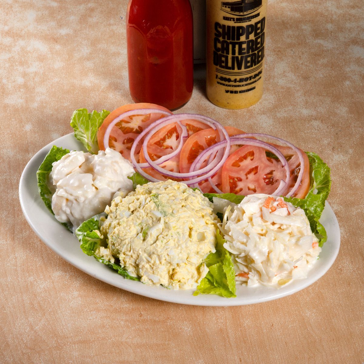 Order Egg Salad Platter food online from Katz's delicatessen store, New York on bringmethat.com