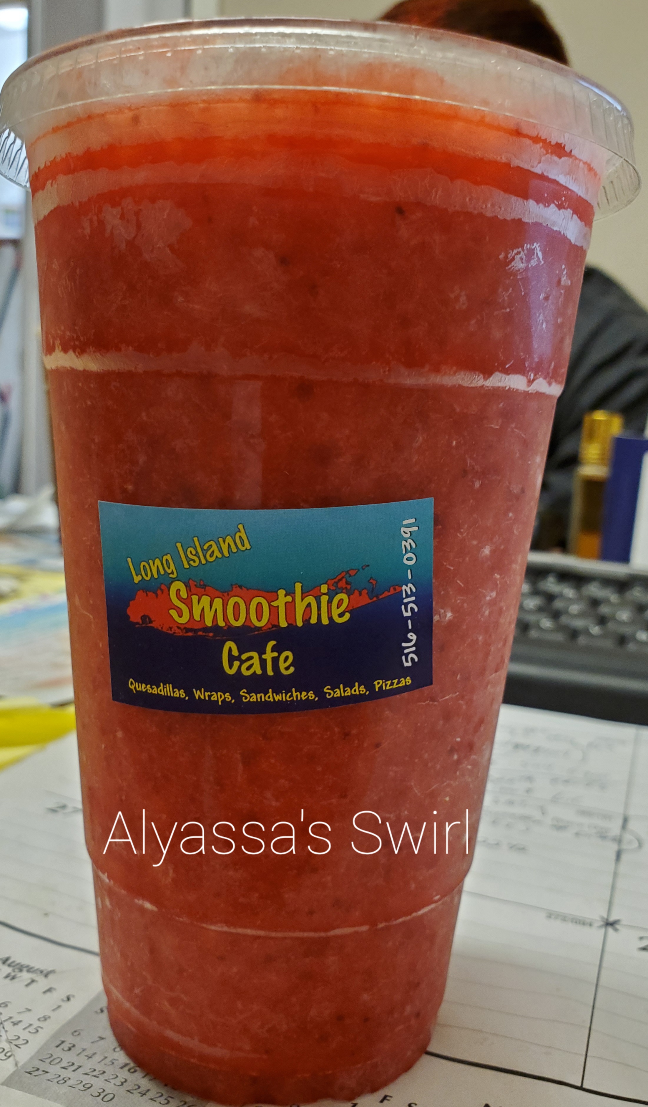 Order Alyssa's Swirl Smoothie food online from Island Smoothie Cafe store, Bethpage on bringmethat.com