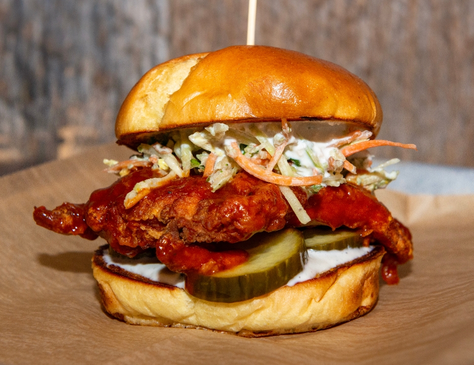 Order BUFFALO CHICKEN SANDWICH food online from Pat And Gracie Kitchen X Tavern store, Columbus on bringmethat.com