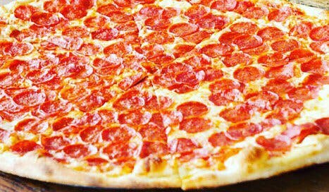Order Giant Pepperoni Slice of Pizza - Slice food online from Pizza By Rocco store, Natick on bringmethat.com
