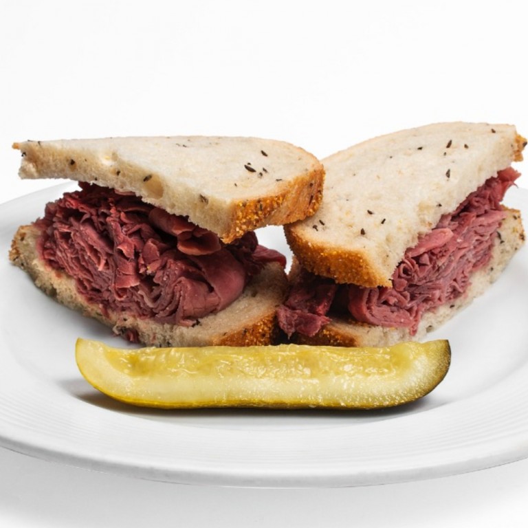 Order Hot Corned Beef Sandwich food online from Horseless Carriage store, North Hills on bringmethat.com