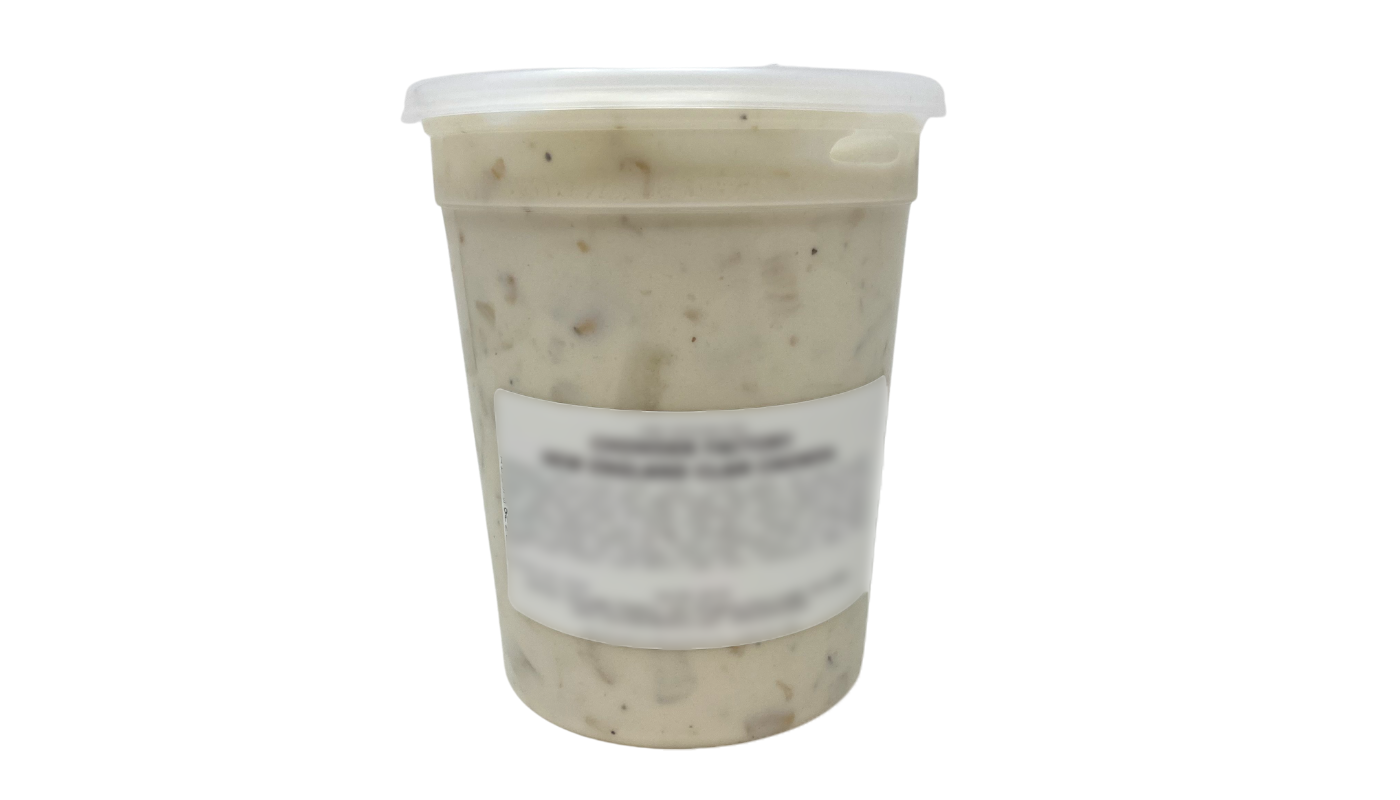 Order New England Clam Chowda (Refrigerated) food online from Chowder Factory store, Lowell on bringmethat.com