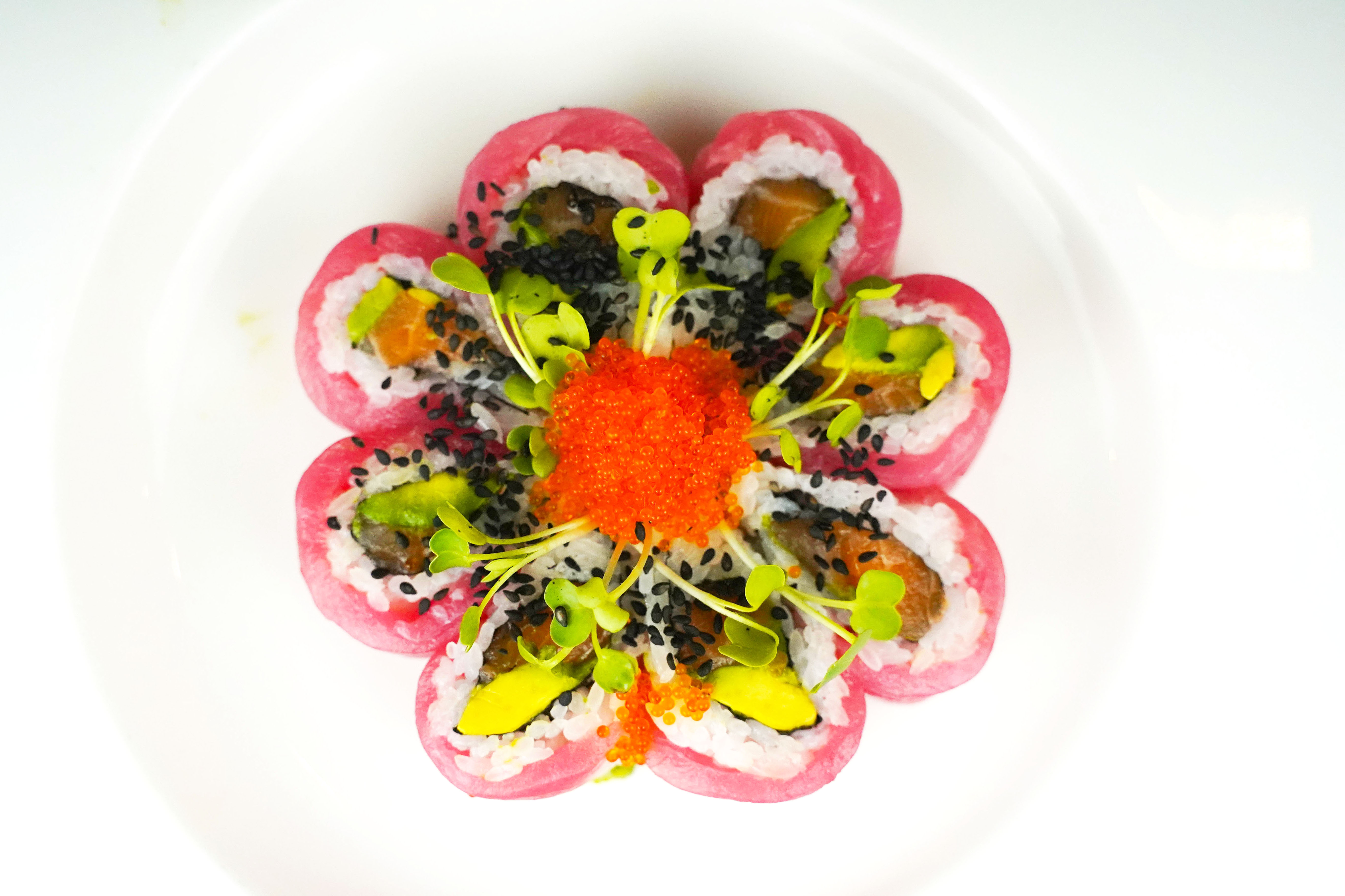 Order Cherry Blossom Roll food online from Otoko Sushi store, Redwood City on bringmethat.com