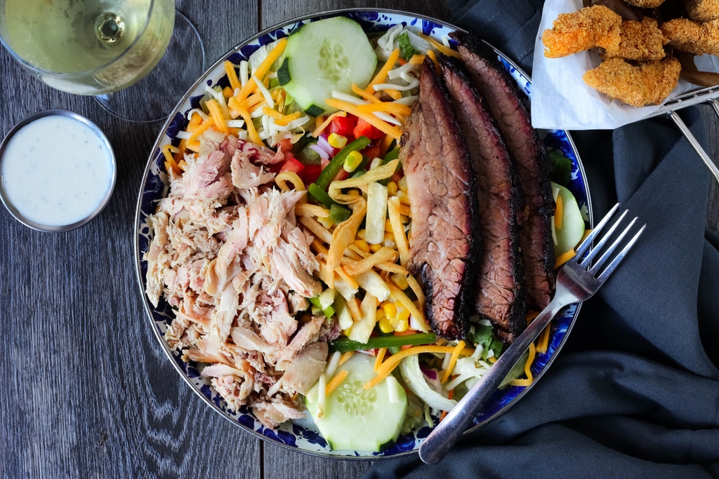 Order Smokehouse Salad food online from Red Hot & Blue store, North Richland Hills on bringmethat.com