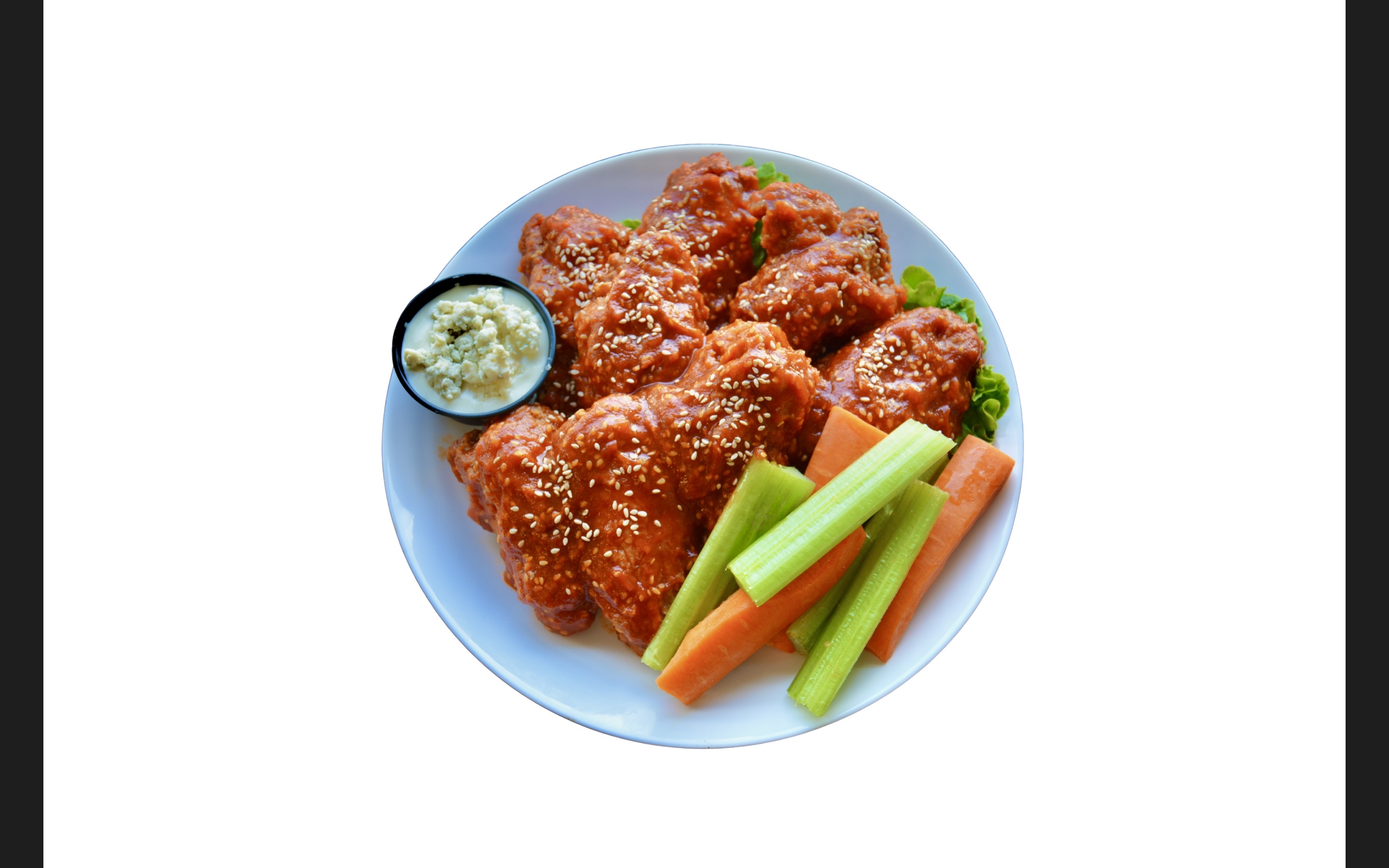 Order Sesame Sriracha Buffalo Chicken Wings food online from Halal China Kitchen Plus store, Jamaica on bringmethat.com