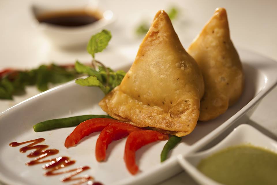 Order Samosa (Vegetable)(3 pieces) food online from Bawarchi Indian Cuisine store, Reno on bringmethat.com