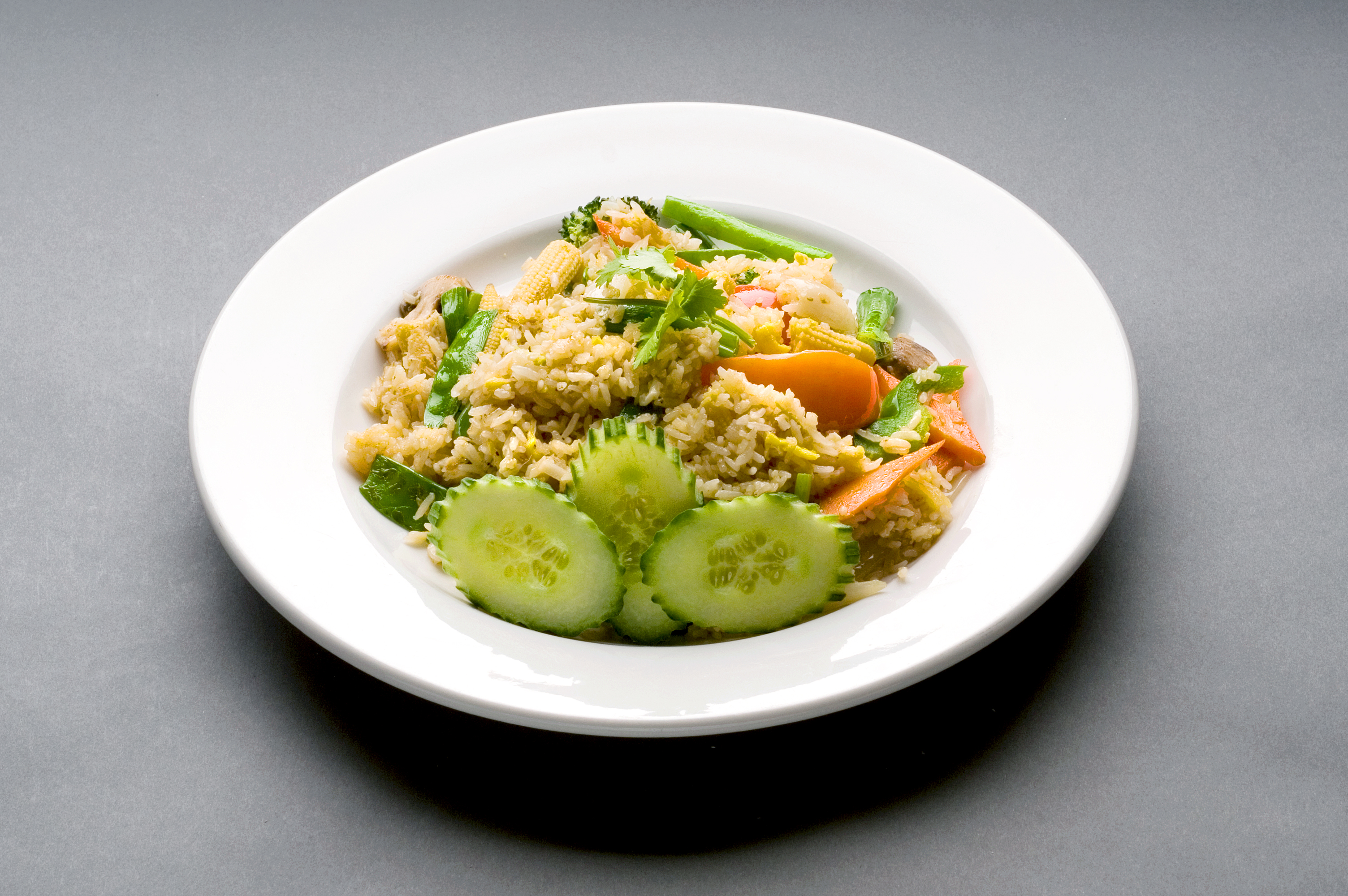 Order Vegetable Fried Rice Dinner food online from Orchid Thai Restaurant & Bar store, Falmouth on bringmethat.com