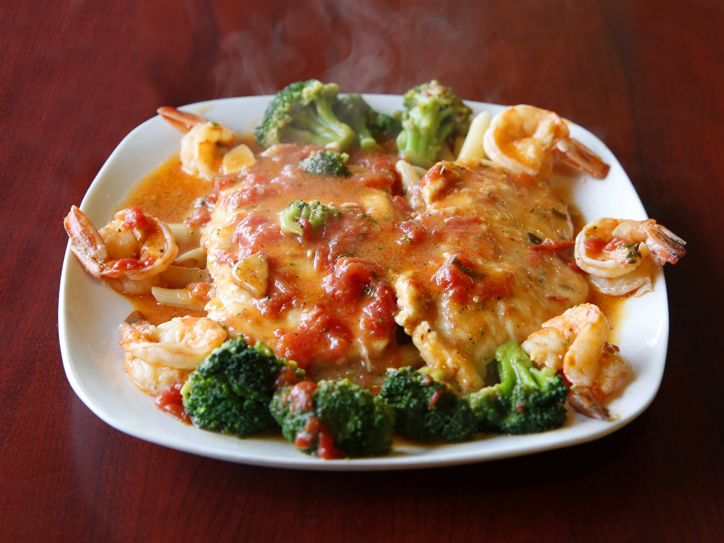 Order Shrimp with Broccoli food online from Vincenzo Pizzeria store, Budd Lake on bringmethat.com