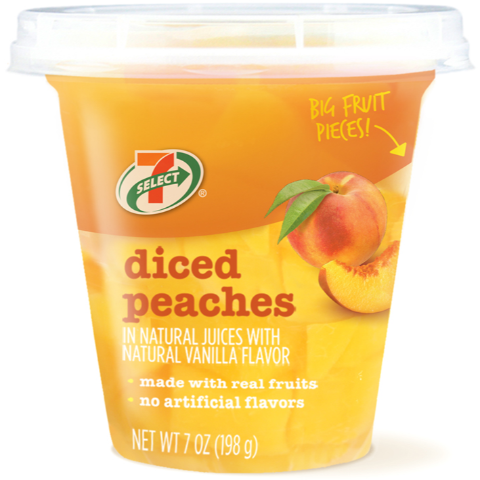 Order 7-Select Diced Peaches in Vanilla food online from 7-Eleven store, Hutto on bringmethat.com