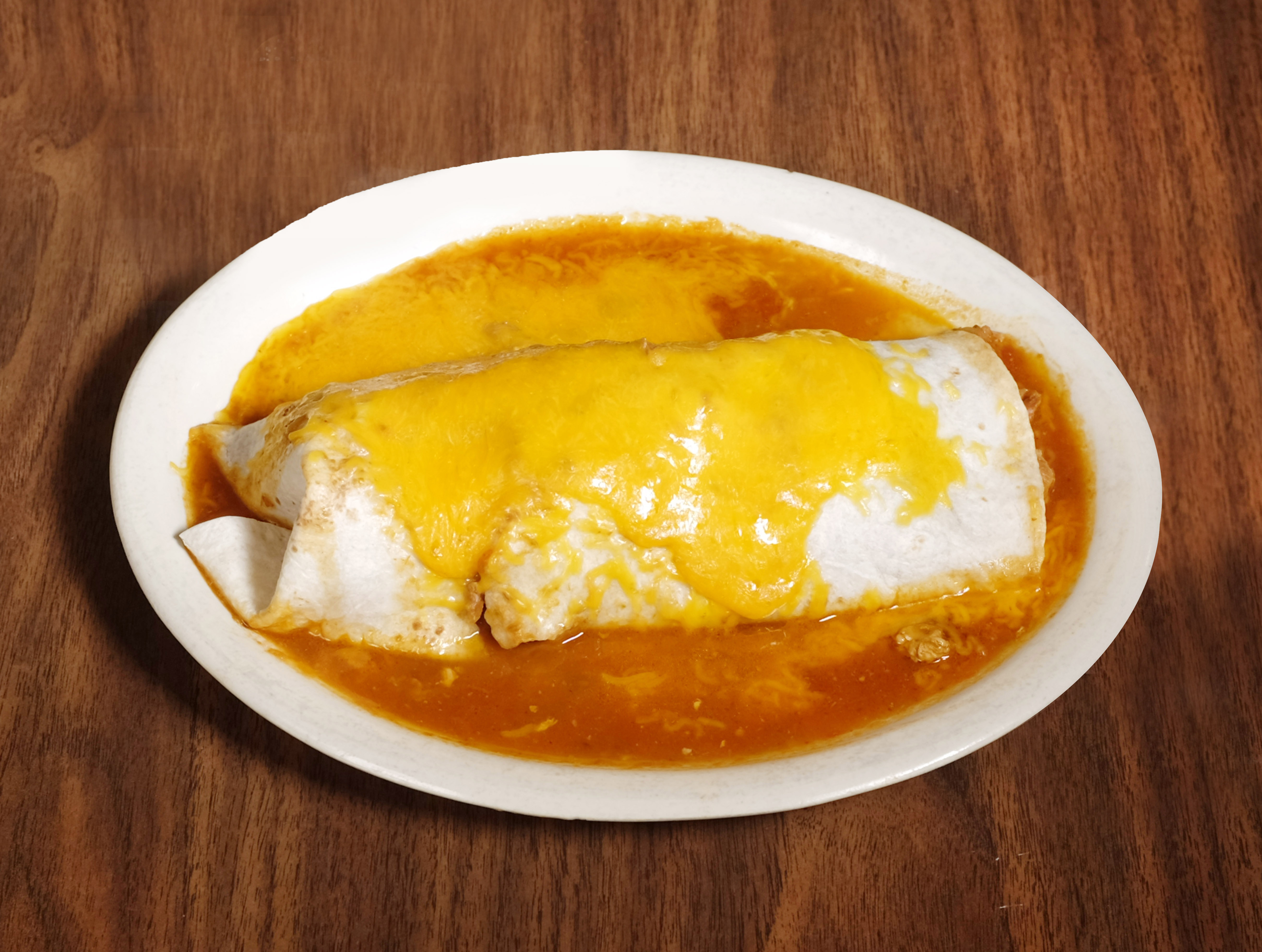 Order The Original King Size Burrito Deluxe food online from Connie Mexico Cafe store, Wichita on bringmethat.com