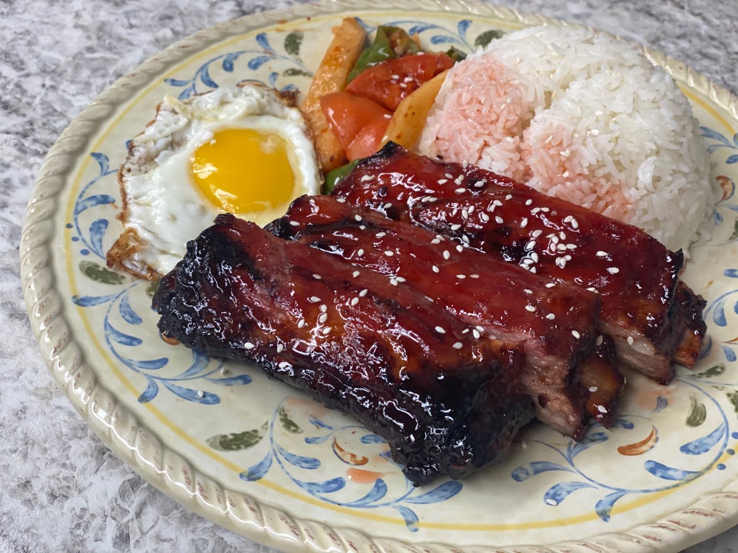Order F21. Roasted Pork Ribs w/ Honey Sauce 蜜汁烤肋排 food online from Uncle Chen Primetime store, State College on bringmethat.com