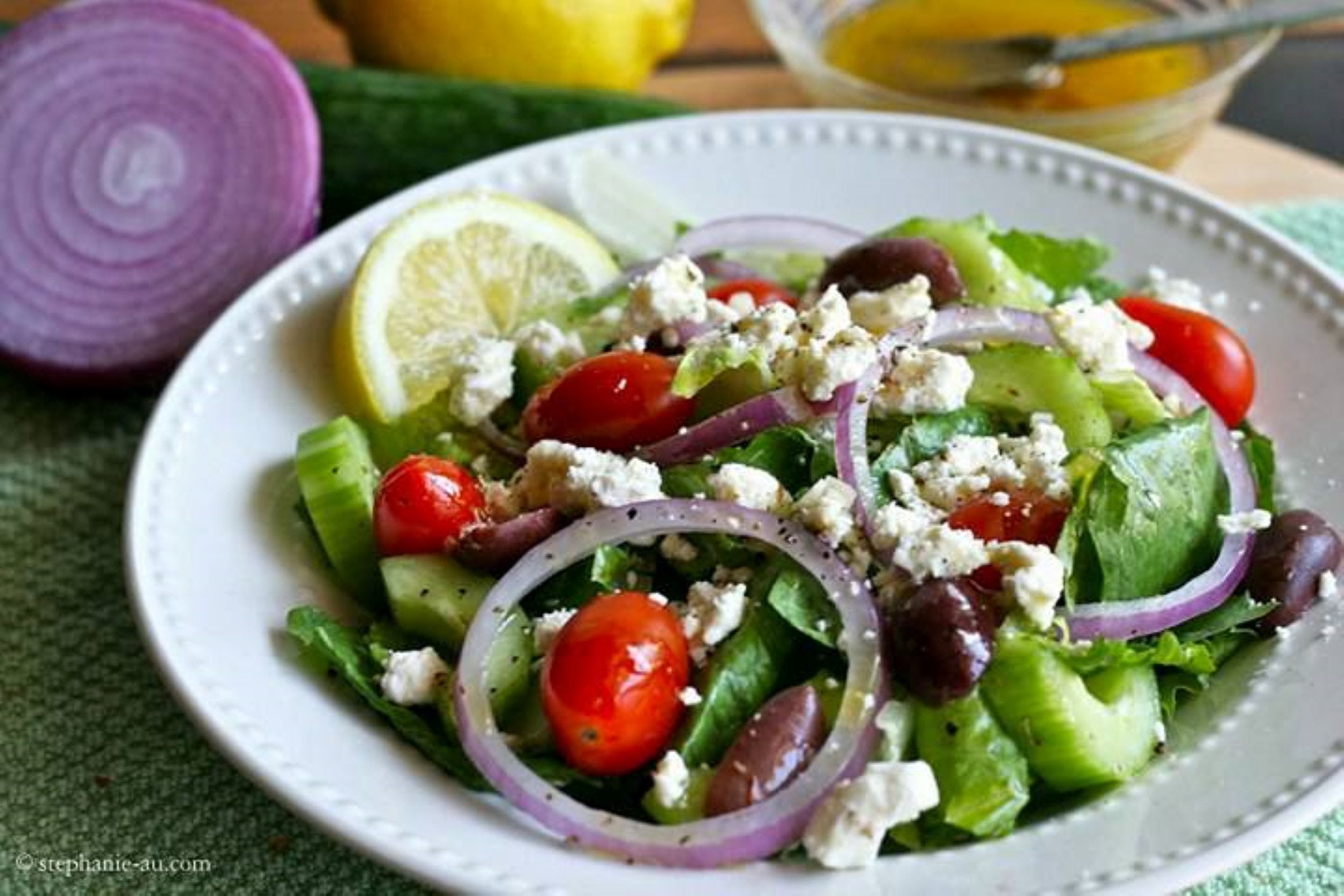 Order Greek Salad - Small food online from Toscanella Village Cafe store, Middletown on bringmethat.com