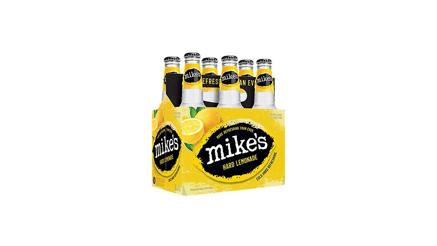 Order Mike Hard Lemonade 6 Pack Bottles food online from Chevron Extramile store, Garden Grove on bringmethat.com
