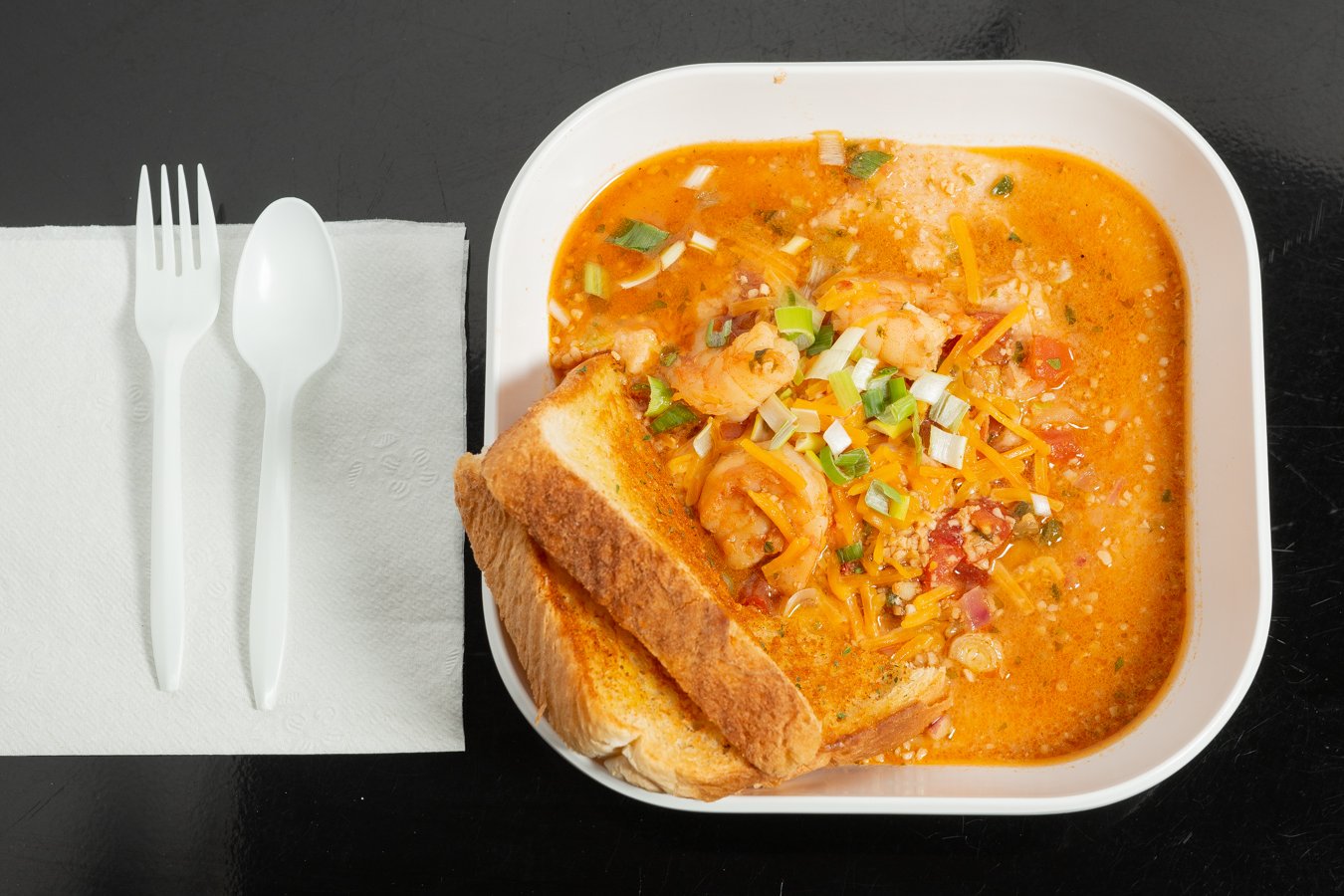 Order The Shrimp ＆ Grits food online from Platesfromparis store, Philadelphia on bringmethat.com