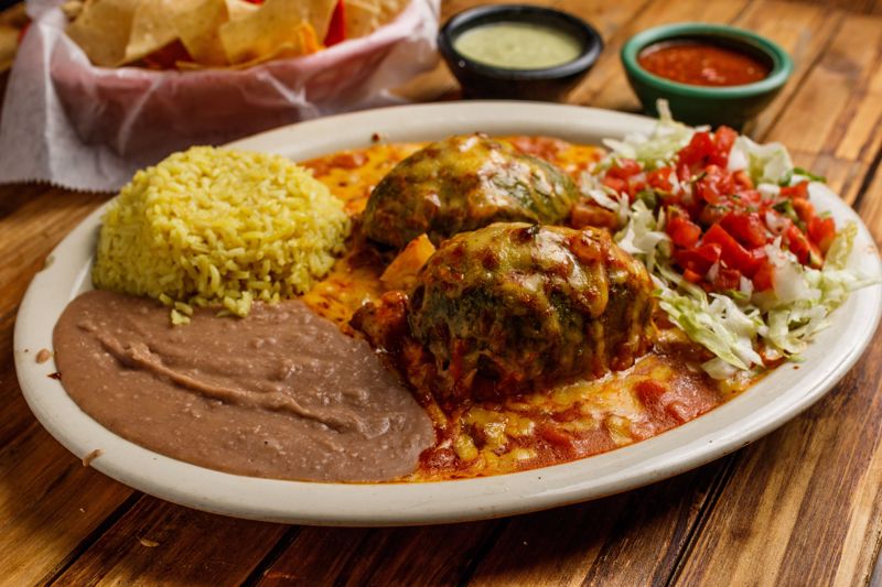 Order Avocado Relleno food online from Cilantros Mexican Restaurant store, Houston on bringmethat.com
