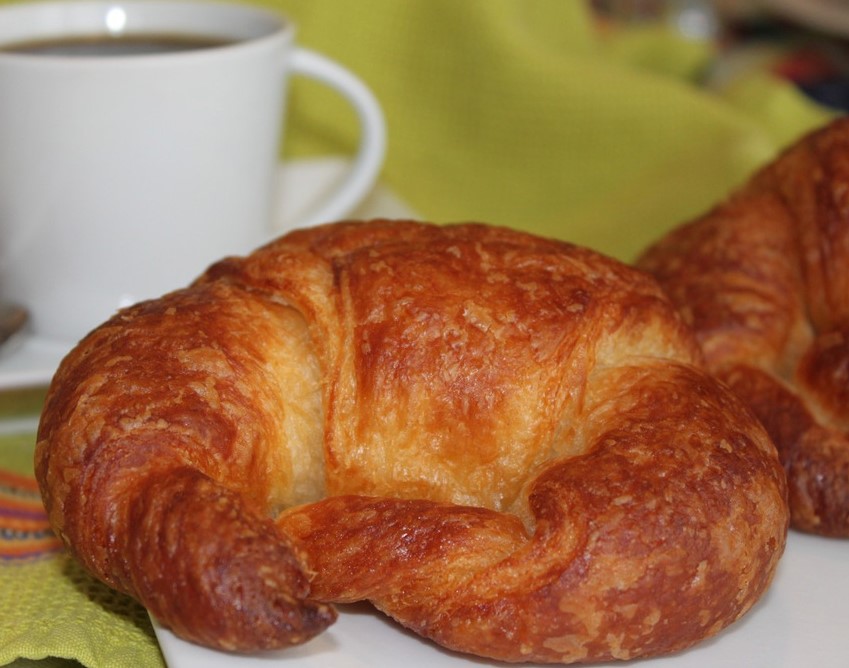 Order Organic French Croissant food online from St. Roger Abbey Organic French Gourmet Patisserie store, Wilmette on bringmethat.com