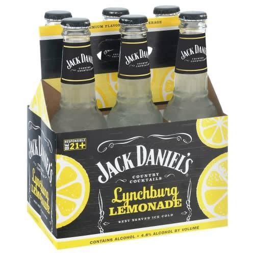 Order Jack Daniel's · Lynchburg Lemonade (6 x 10 fl oz) bottles  food online from D & B Liquor store, Olmos Park on bringmethat.com