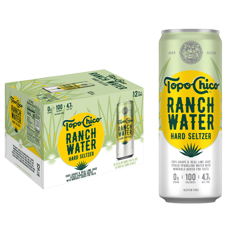 Order Topo Chico Ranch Water Hard Seltzer Variety - 12 pack 12oz cans (Room Temp NOT COLD) food online from Cactus Food Mart store, Scottsdale on bringmethat.com