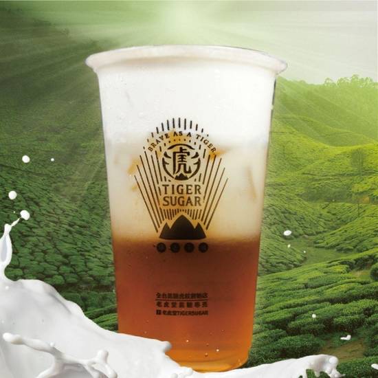 Order Golden Oolong Tea LATTE +CHEESE FOAM food online from Tiger Sugar store, Kennesaw on bringmethat.com