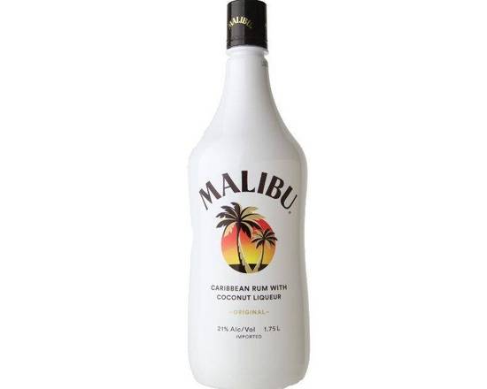 Order Malibu Coconut Liqueur Original, 1.75L bottle (21% ABV) food online from Central Liquor Market store, Los Angeles on bringmethat.com