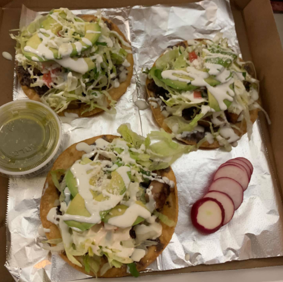 Order 3 Pieces Tostadas food online from Tepe Kitchen store, White Plains on bringmethat.com