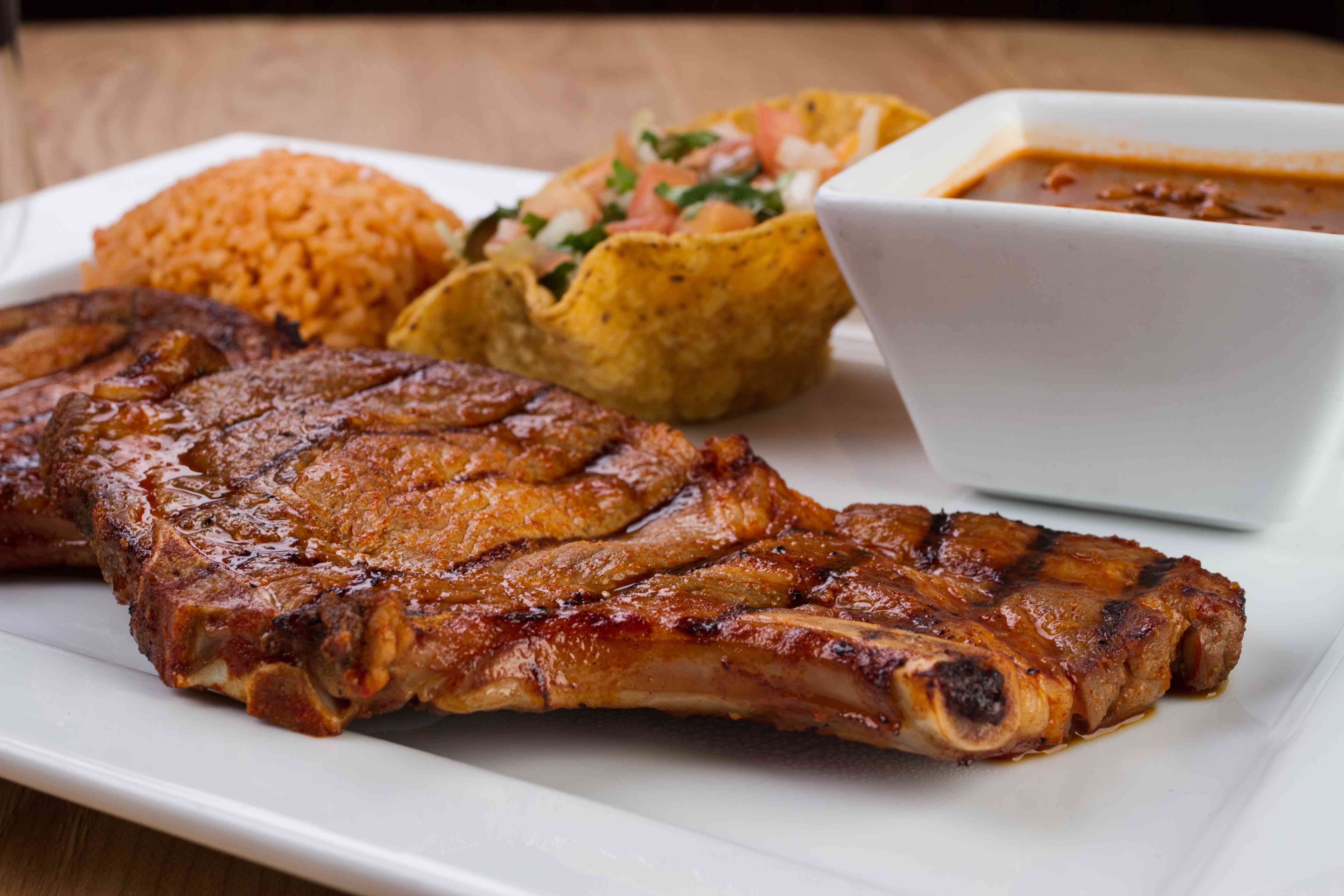 Order Chuletas food online from Taqueria Mexico store, Hoover on bringmethat.com
