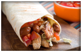 Order Wraps with Grilled Chicken food online from La Panchita Restaurant store, Smithtown on bringmethat.com