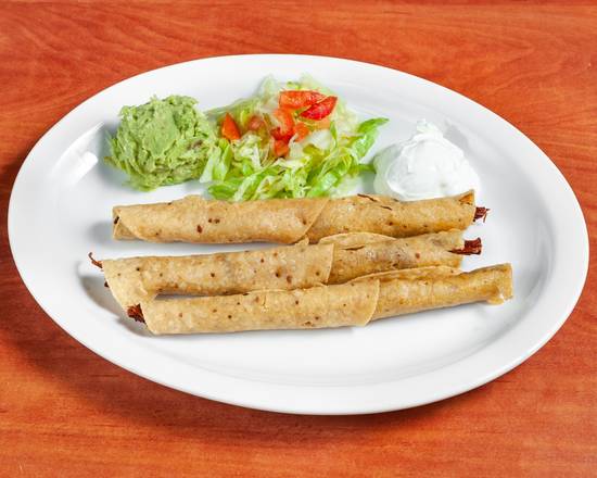 Order Mexican Flauta Dinner food online from Angela Cafe store, Wichita on bringmethat.com