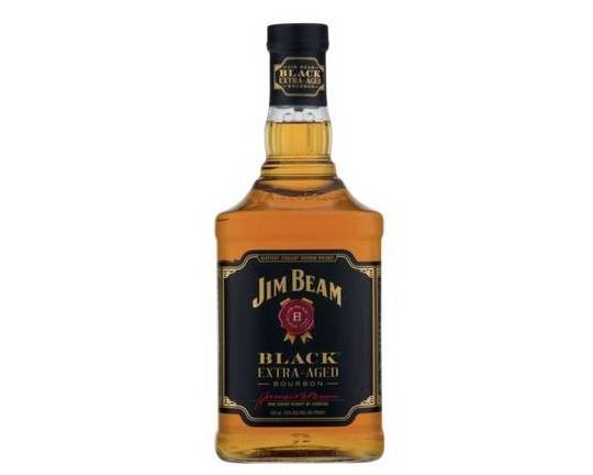 Order Jim Beam Black Extra Aged Bourbon, 750mL whiskey (43.0% ABV) food online from Cold Spring Liquor store, Liberty Hill on bringmethat.com