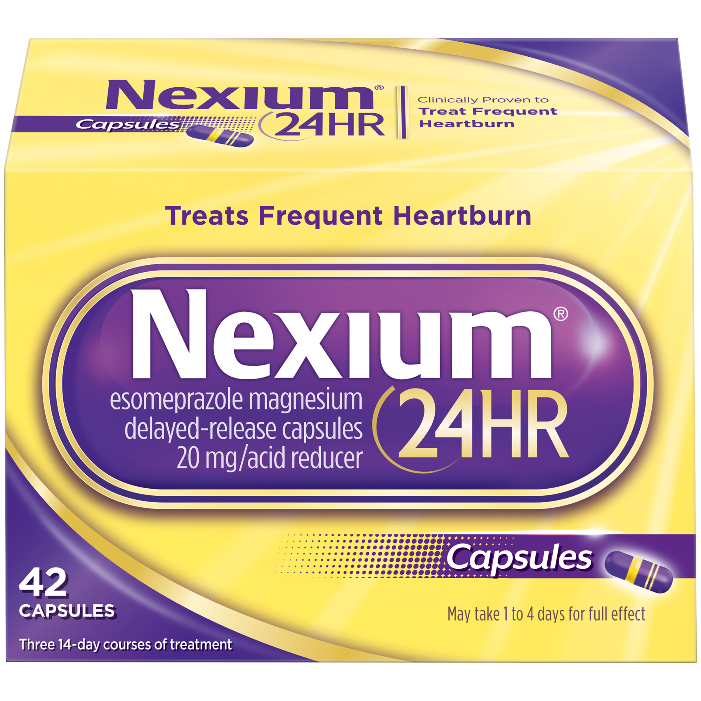 Order Nexium 24HR Acid Reducer Delayed Release Capsules - 42 ct food online from Rite Aid store, SUFFOLK on bringmethat.com