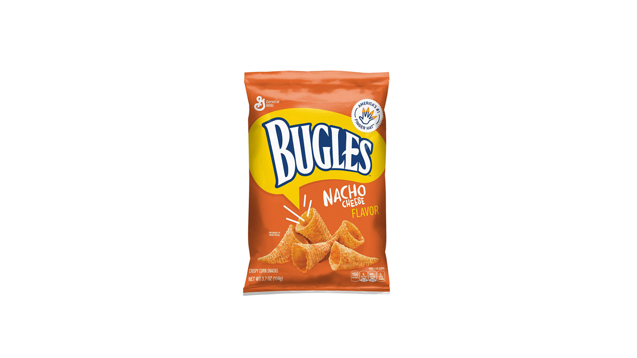 Order Bugles Nacho Cheese 3 oz food online from Cafe Verdi Rebel store, Las Vegas on bringmethat.com