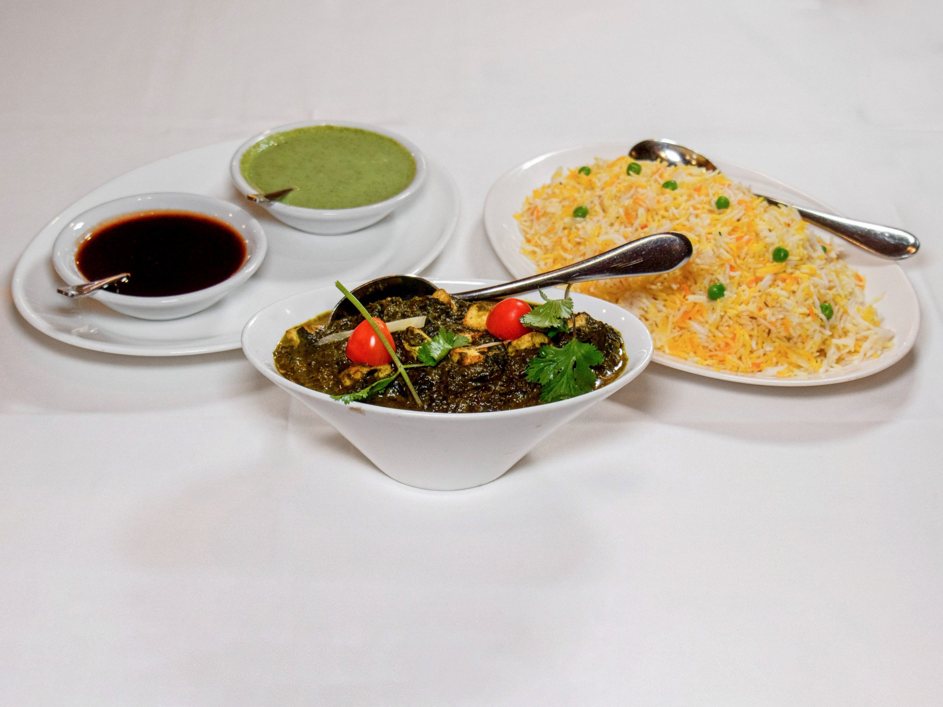Order 9. Palak Paneer food online from Rajaji Fine Indian Cuisine store, Washington on bringmethat.com