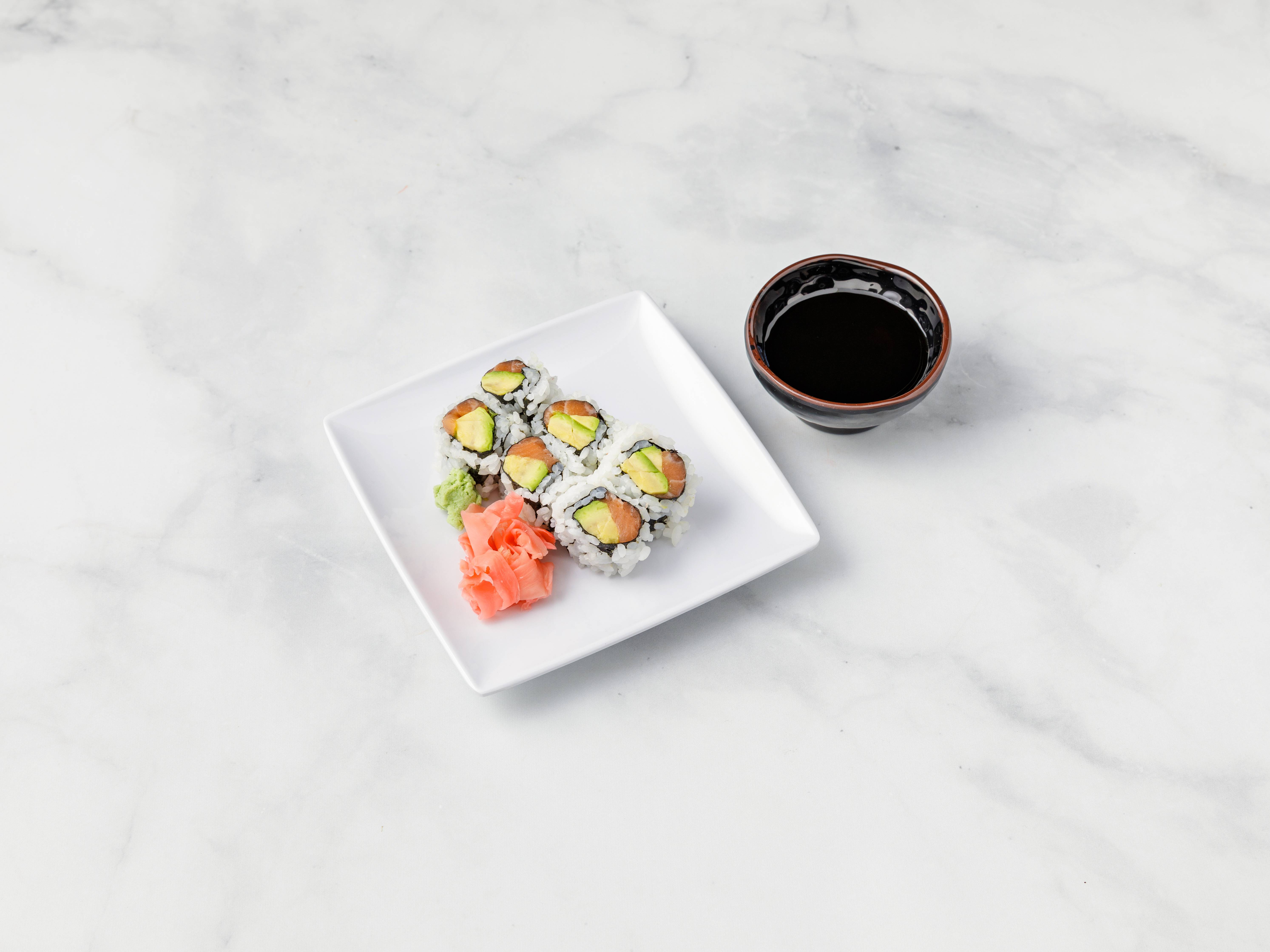 Order 28. Salmon Avocado Roll food online from Sushi You store, Bloomfield on bringmethat.com